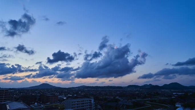 日本福冈市的时间流逝