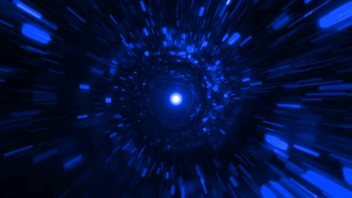 蓝色循环3D星云背景动画