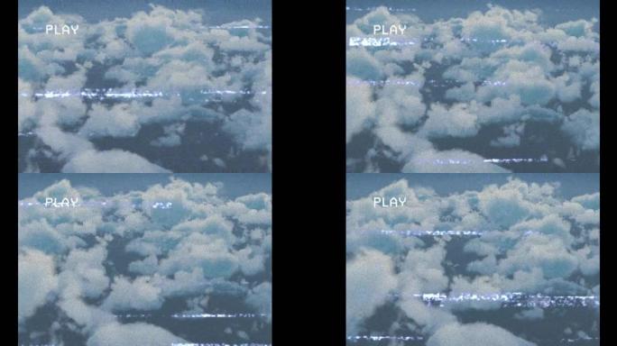 云和天空上的干扰动画