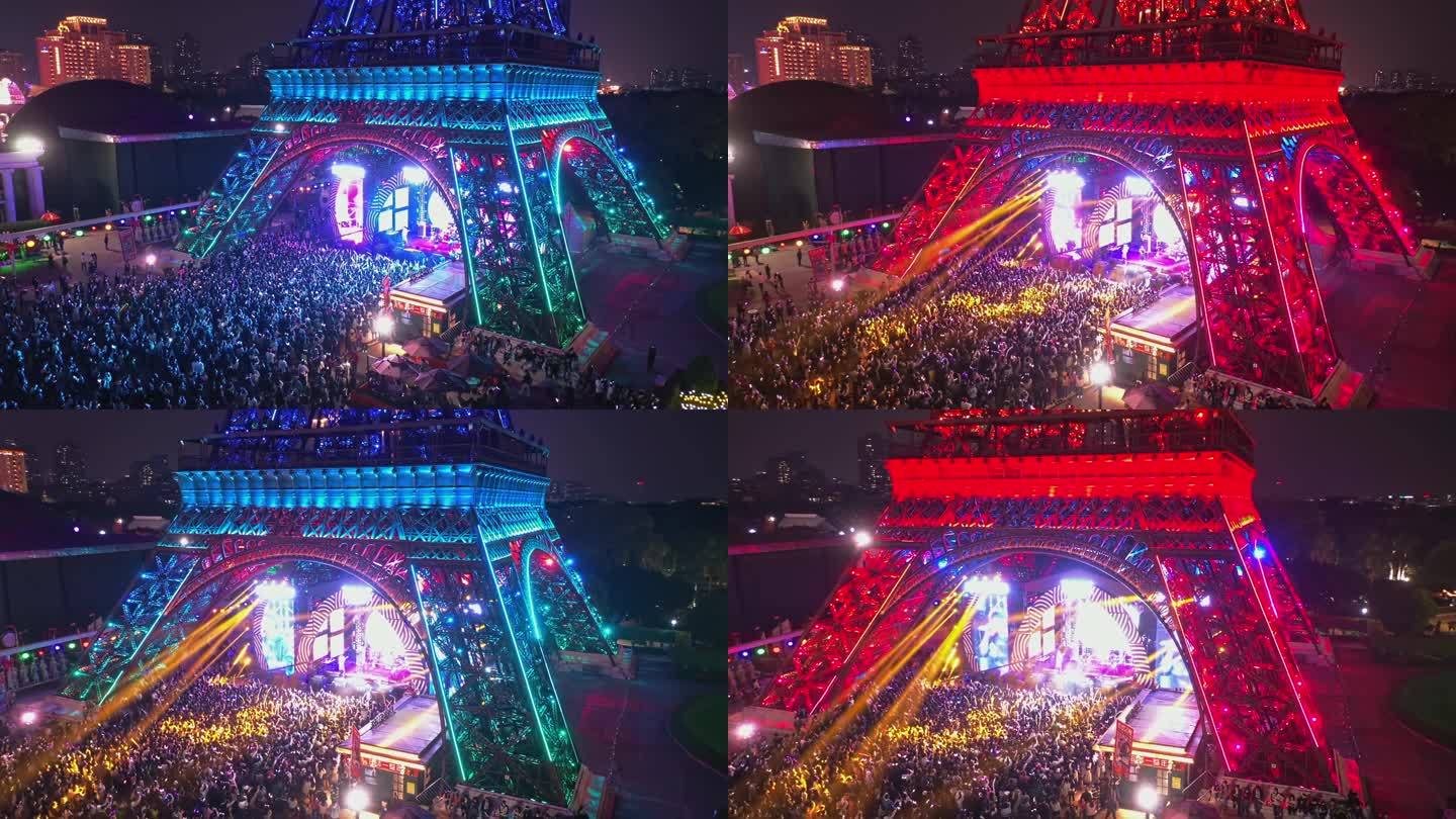 4K深圳世界之窗音乐节航拍
