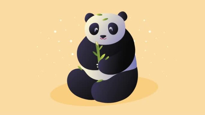 亚洲文化熊猫动画
