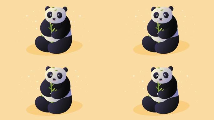 亚洲文化熊猫动画