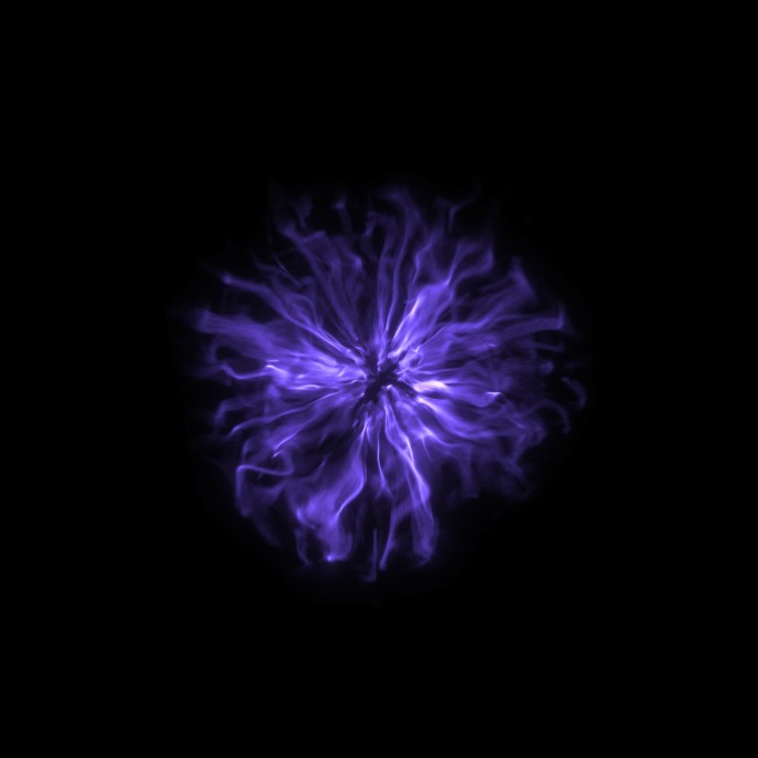 紫色魔法冲击波能量带通道