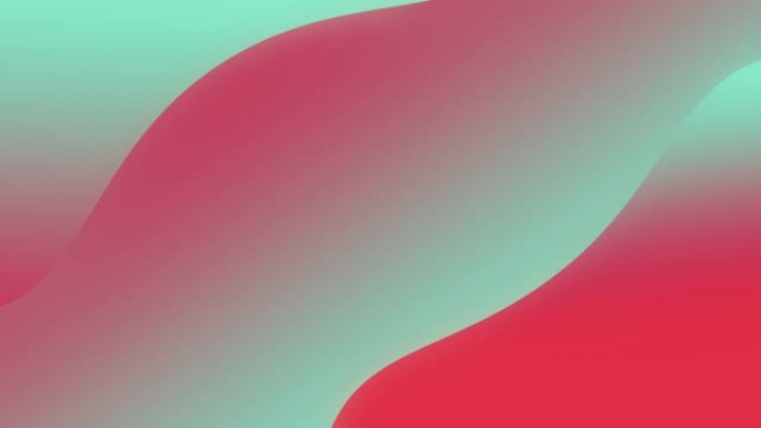 抽象波浪形2d动画彩色背景与移位的彩色图层