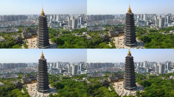 常州天宁寺塔古建筑航拍