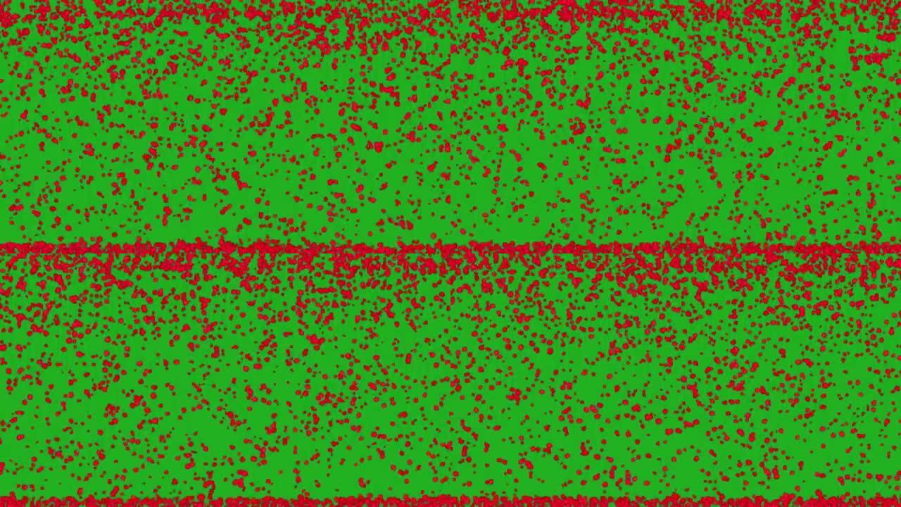 落下的玫瑰花瓣绿色屏幕运动图形
