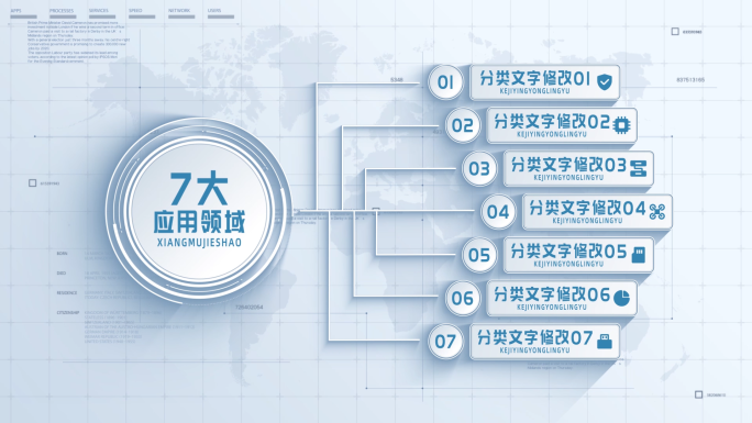 【7】简洁商务图文分支分类介绍