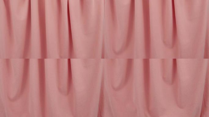 粉色丝绒面料披着柔软的褶