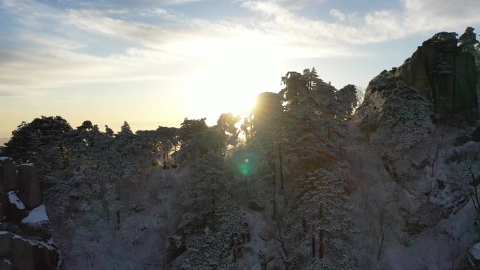 四大佛教名山九华山航拍