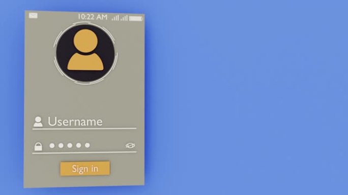 3d可视化登录表单页面。动画注册窗口