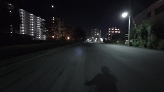 东京夜间自行车行车记录仪2021