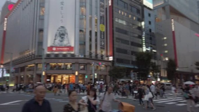 日本东京的银座区