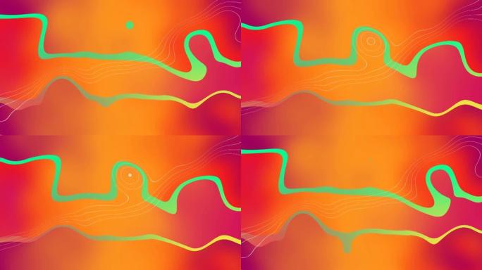 抽象彩色液体波浪形运动背景