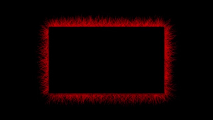 黑色背景上的抽象尖刺红色帧定格动画