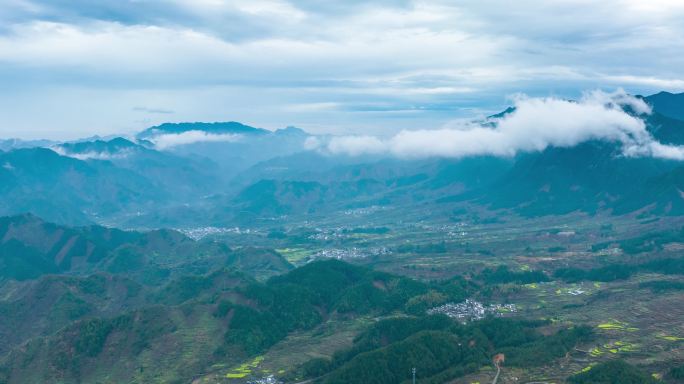 【4K】航拍云海群山 风景延时