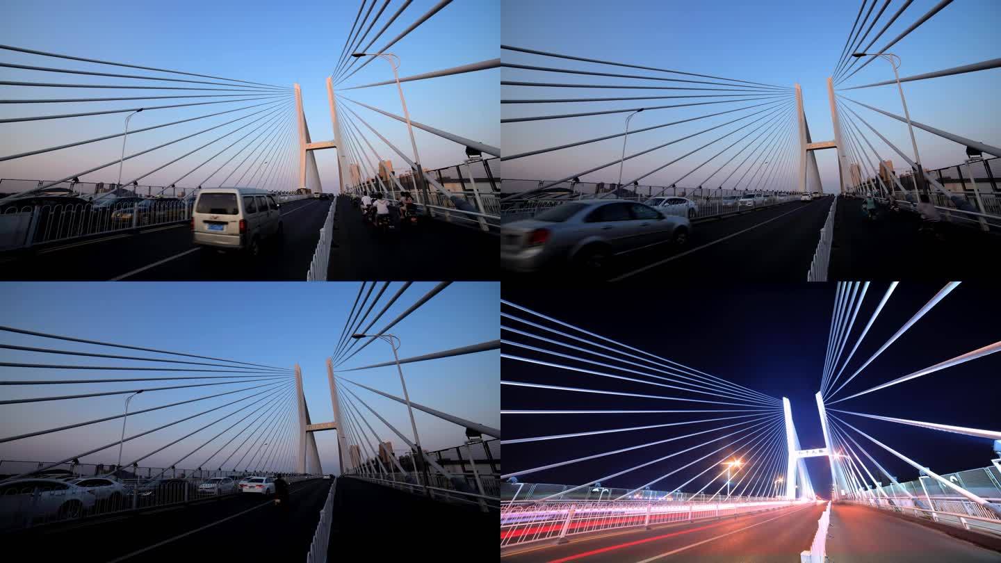 美丽中国江苏徐州和平大桥延时