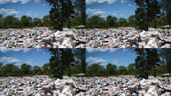 自然界中的垃圾场垃圾堆环境恶化