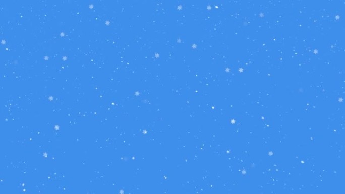 蓝天上飘雪的动画