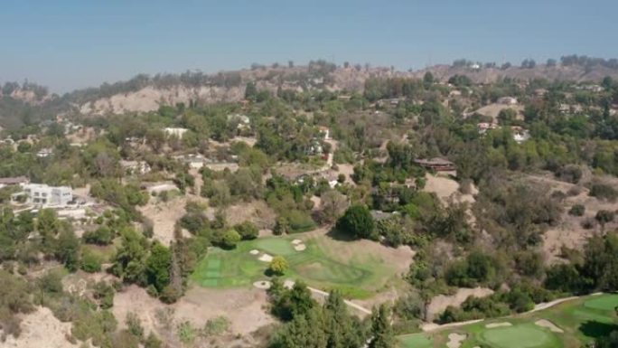 加利福尼亚农村城市的航拍视频