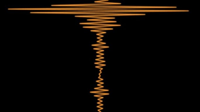 音频频谱线曲线音频可视化器运动图形
