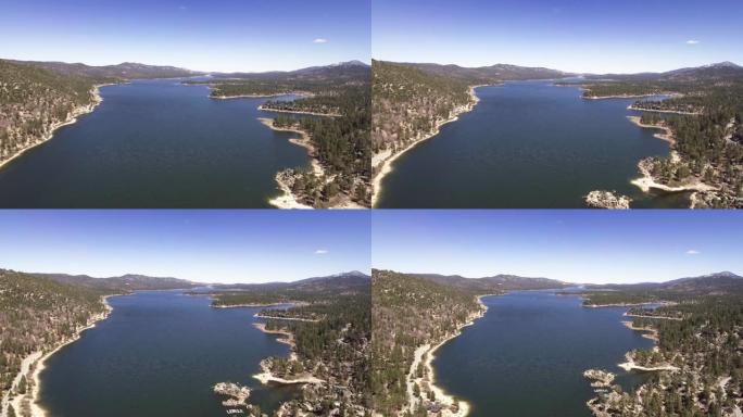 飞越加利福尼亚的大熊湖