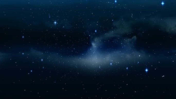 夜空上闪耀星星的动画