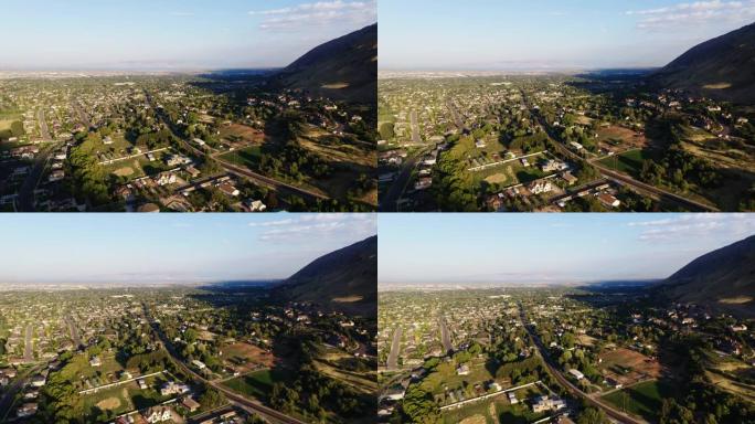 美国犹他州马普顿和斯普林维尔地区鸟瞰图
