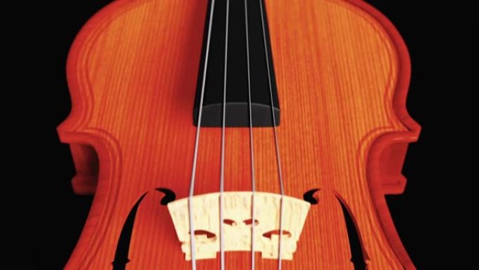 黑暗背景上的小提琴-宣传小提琴课程的视频