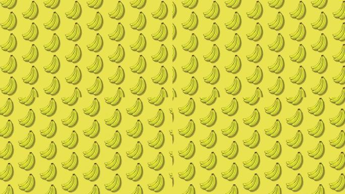 香蕉插画循环动画。