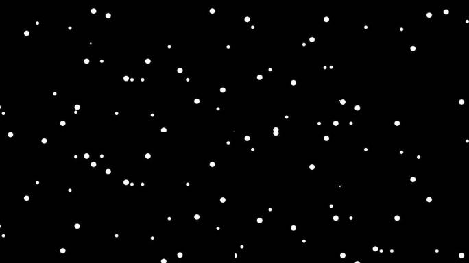 黑色背景下的雪的动画