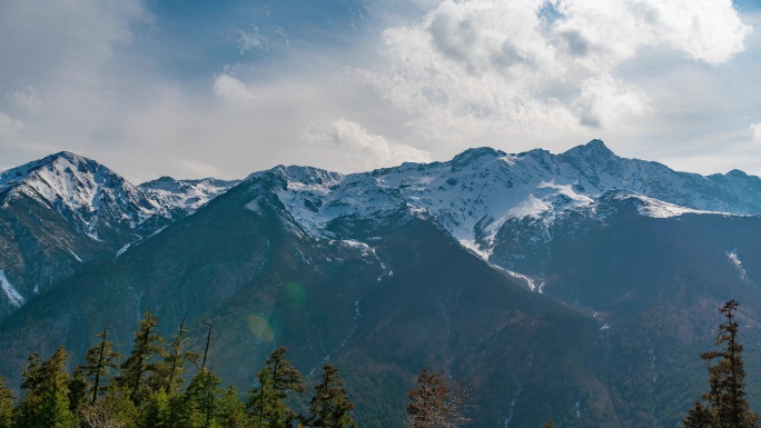 雪山延时云南白马雪山8k