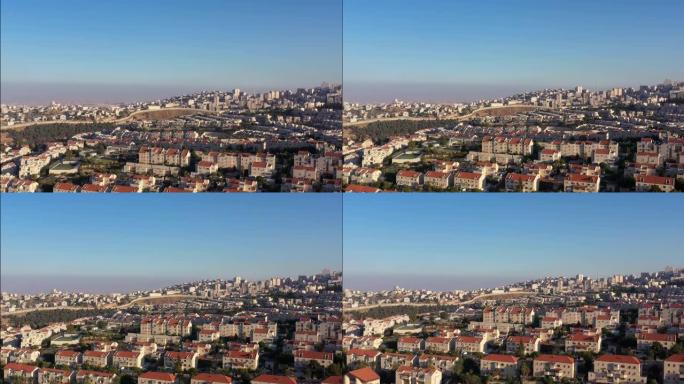 以色列和巴勒斯坦的城镇被墙、空中分隔