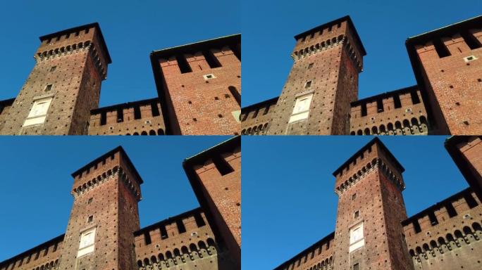 意大利米兰的斯福尔扎城墙