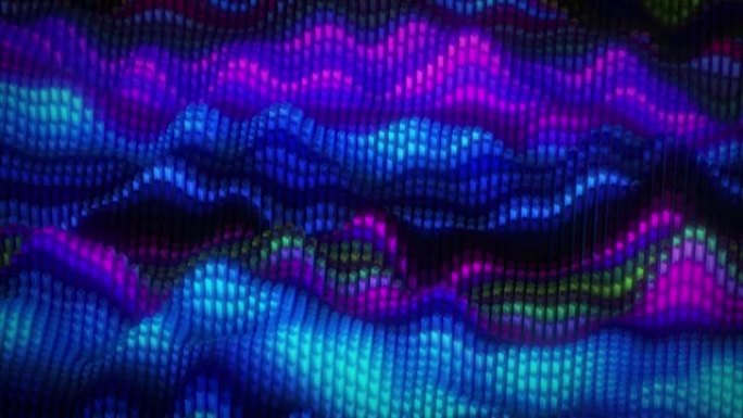 随机运动中的抽象彩色立方表面。计算机生成的背景。3d动画