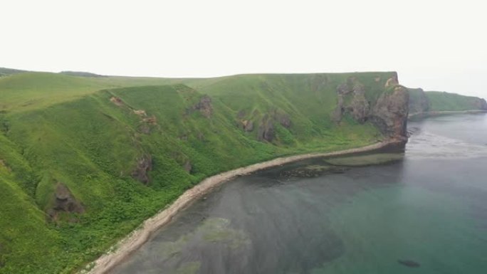 库页岛的海岸