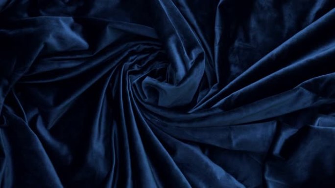 优雅柔软闪亮的深蓝色，牛津蓝天鹅绒面料纺织品。