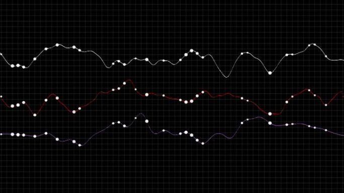 PNG Alpha.HUD均衡器图形和图表。红色，蓝色线条。抽象技术模板。类型8