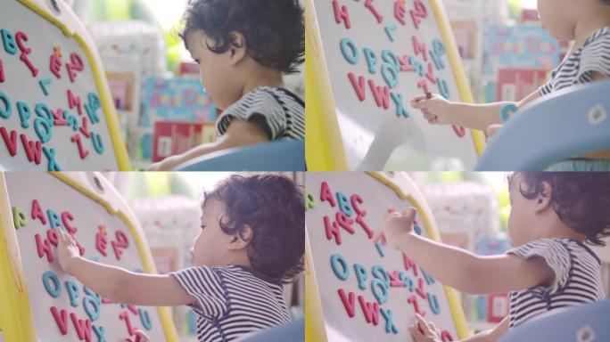 儿童学习字母婴儿萌娃早教