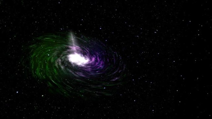 银河紫绿彩色太空星动画运动图形