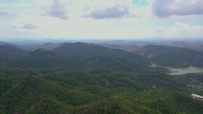 中山五桂山自然风景航拍素材合集