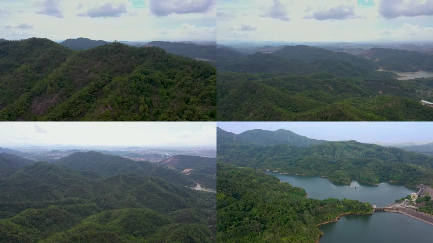 中山五桂山自然风景航拍素材合集