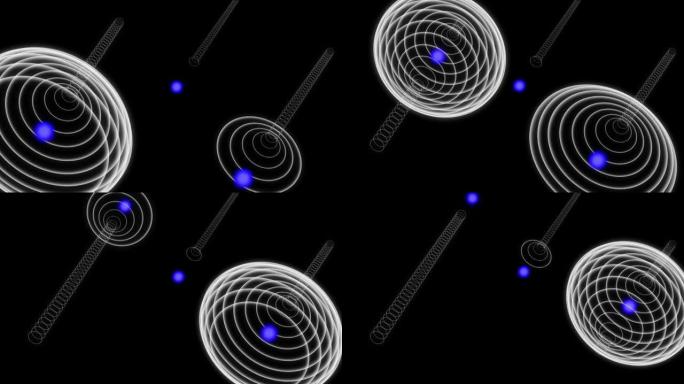 蓝芯圆球线圈加速发射数字运动图形