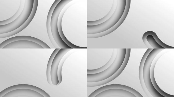 斜角灰色曲线在白色背景上移动的动画
