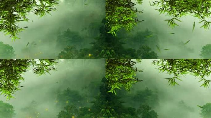 4K雨雾中的绿水青山