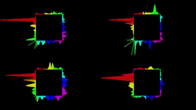 音频频谱条音频可视化器运动图形