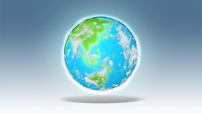 地球地球旋转的4k动画