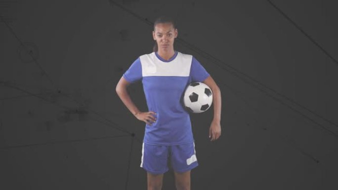 非裔美国足球运动员的连接网络动画