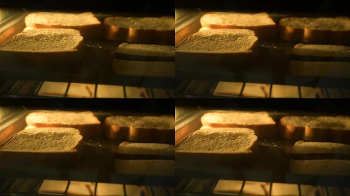 烤箱延时4k时的脆皮面包