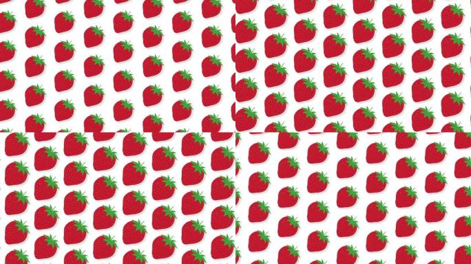 草莓插画循环动画。