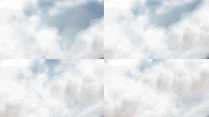 白云在天空中移动的动画